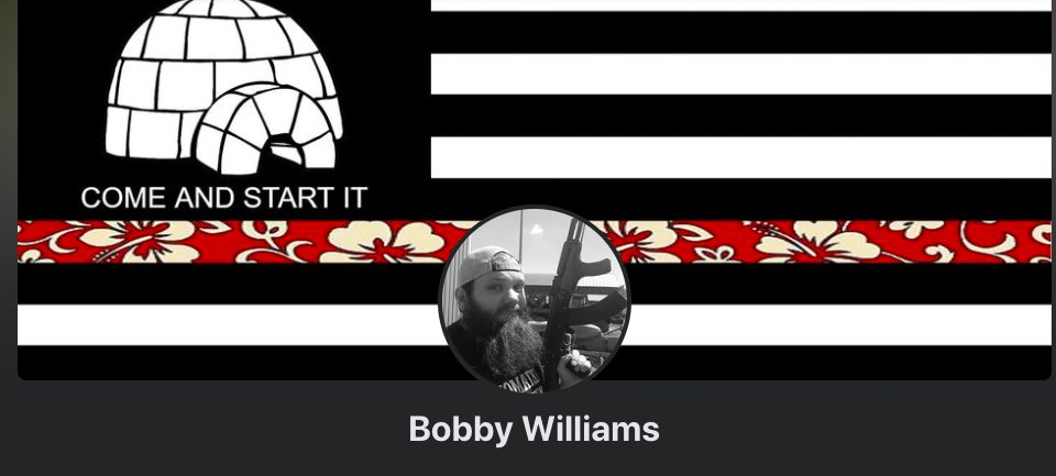 To recap, Robert Michael "Bobby" Williams poses w guns, posts pics of dead & injured  #kenosha protesters, lionizes  #KyleRittenhouse & is member or supporter of  #BoogalooBoysHe works for Riverview Elem in Peoria IL as a janitor & we gotta ask: should this man be around kids?