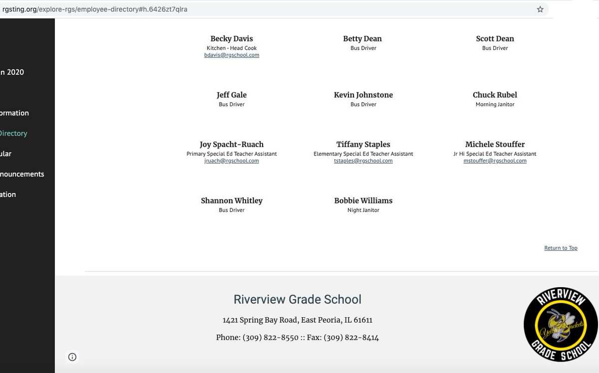 We confirmed Bobby works at Riverview School in Peoria & asked Principal Daren Lowery whether a violence-worshipping janitor is in line w/ Riverview's values:  https://www.rgsting.org/ We emailed, tweeted Principal Lowery, & called plus shared their FB:  https://www.facebook.com/profile.php?id=398281186994012