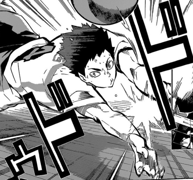 look at iwa's angry lil pout when he receives :( 