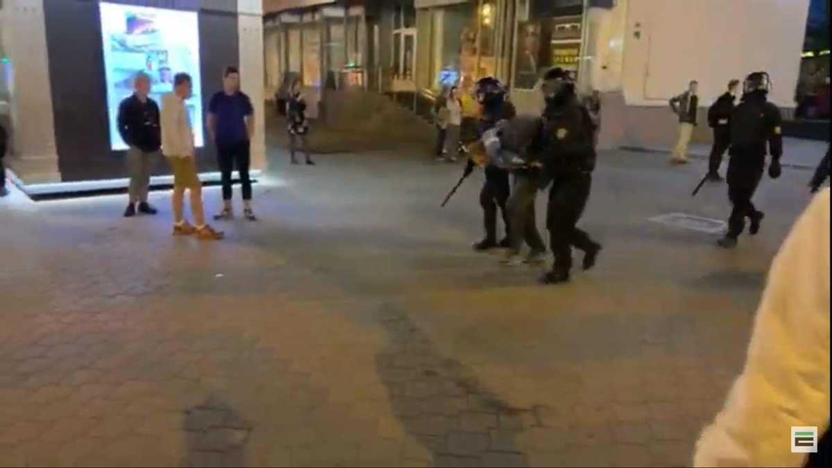 Watching the livestream  #Minsk  #Belarus Numerous arrests taking place now