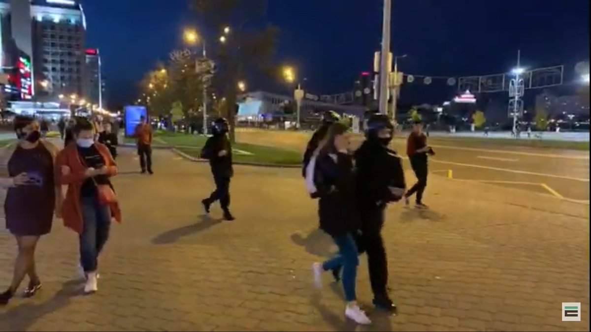 Watching the livestream  #Minsk  #Belarus Numerous arrests taking place now