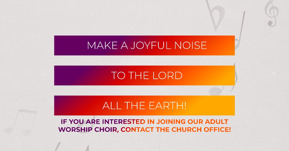 SeddonBC's tweet photo. For those interested in joining our SeddonBC Adult Worship Choir, we would love to welcome individuals who sing soprano, alto, tenor, and bass. 

For more information on how you can use the gifts/talent of singing to worship Christ in this fashion, contact the church office! https://t.co/VBhlqixEke