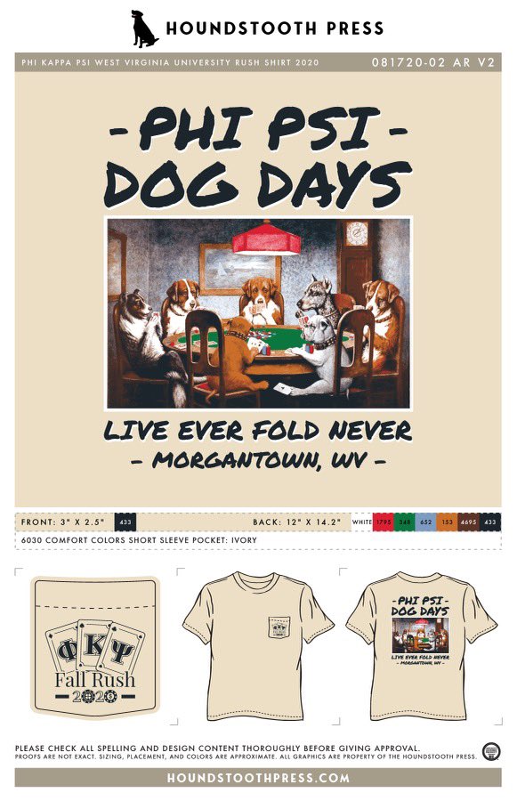 PHI PSI FRIDAY GIVEAWAY: 

Retweet and like this tweet for the possibility of winning a Fall 2020 Rush shirt! The winners will be announced Friday at 2:34 PM!
#LEDN