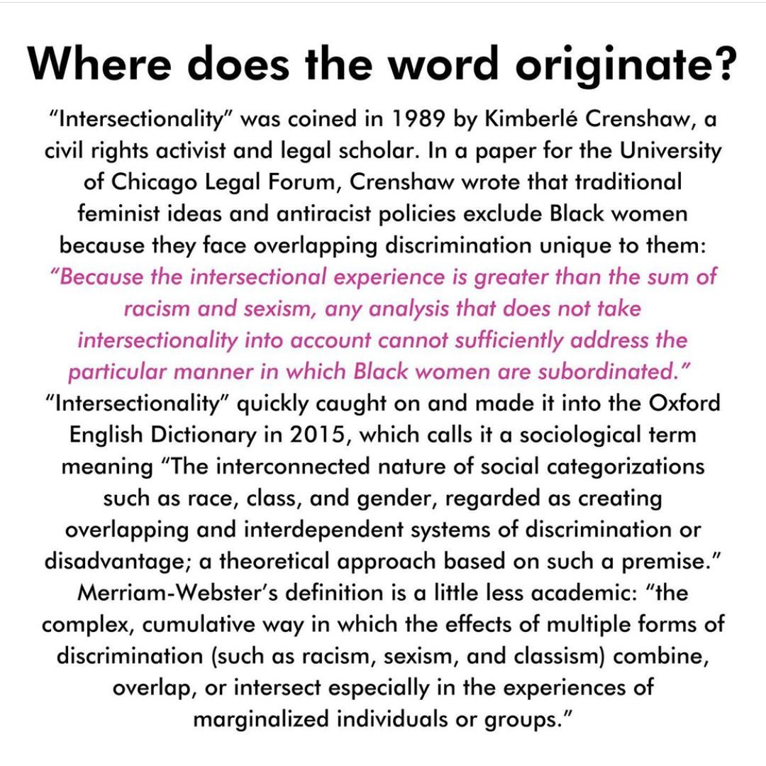 KanarysInc's tweet image. How can we talk about diversity and inclusion in the workplace and not talk about #intersectionality?

Spoiler: we can’t.

Demonstrating a recognition of difference is a step in fostering supportive &amp;amp; inclusive workplaces. 

Via @peahceproject

#DEIData