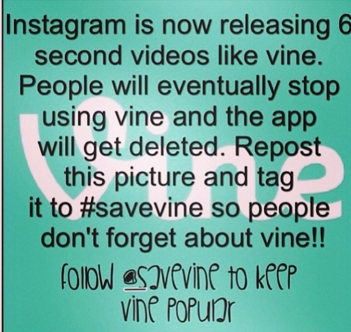LILDlVA's tweet photo. #SaveVine what kind of injustice??? https://t.co/w3BRyZ8oHt