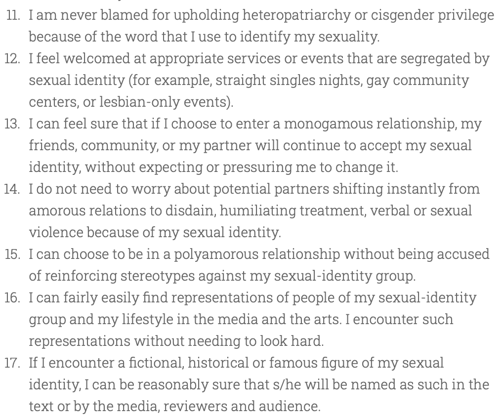 Lots of the ways bis are marginalised are shared by other groups, but many are unique to people attracted to more than one gender.The flip-side of privilege is oppression, and this list sheds light on the staggering list of injustices faced by many bisexual people.