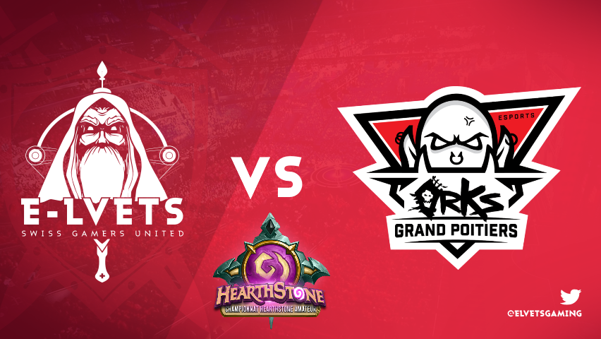 [#Hearthstone]

Ce soir à 21h30 nos joueurs vont participer à leur premier match du <a href="/CHAmateur/">Championnat Hearthstone Amateur</a> !!

<a href="/elvetsgaming/">E-LVETS</a>  VS <a href="/orKsGP/">orKs Grand Poitiers</a> 

Bonne chance à tous !!

HUHA 👊