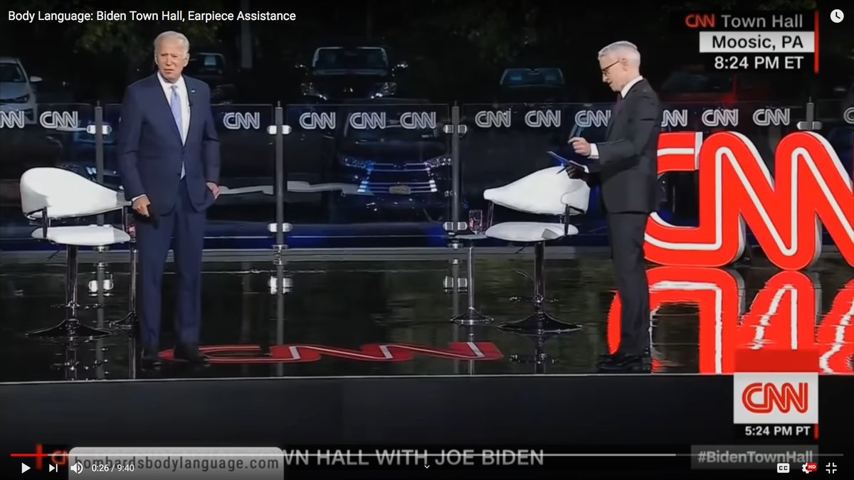 Has anyone else noticed this?Biden always REACHES INTO HIS POCKET before he answers certain questions.See how confused and frightened he looks?