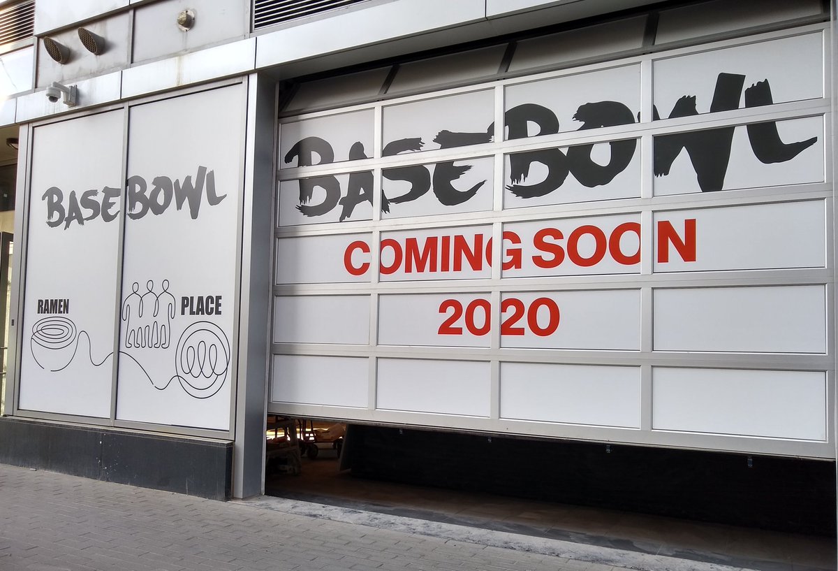 Construction is well underway at Basebowl, coming to 1201 Half St SE. From the owner of Reren Lamen in Chinatown, it will combine ramen, dumplings, and Asian barbecue. Looks like they could open this fall.