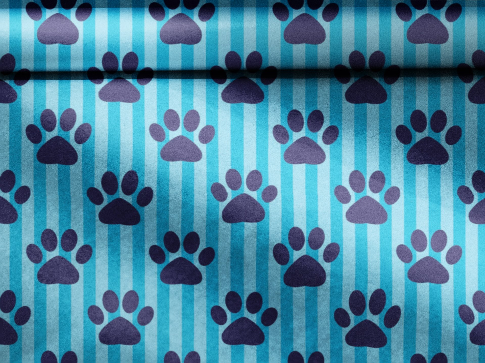 Pink paw print Wrapping Paper | pink and back dog wrapping paper | Dog  wrapping paper | Dog bone wrapping paper | gift for girl dog