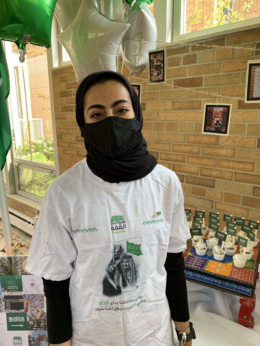 CUWisconsin's tweet photo. It’s #SaudiWeek at the @CUWCIC! Stop by any time this week for some Saudi snacks and goodies, and to hang out with students like May, Bandar, and Raghad! https://t.co/KyOasCGEMd