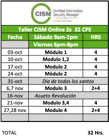 isacamty's tweet photo. Inicio de Curso Oficial de CISM en Línea, sábado 3 de octubre.
Informes: certificaciones@isacamty.org.mx https://t.co/3nqtUahSan