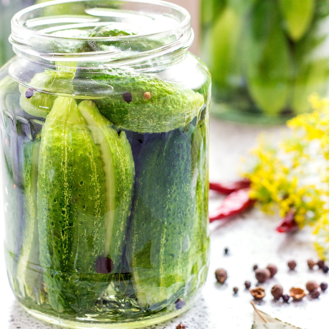 ProducePerks's tweet photo. It's simple to make pickles at home. No canning necessary! They just need 2 days to flavor and can be enjoyed for another week. Follow these simple steps to make refrigerator pickles. https://t.co/K46IvW50aV #ProducePerks #eatlocalohio #youSNAPweMatch #snap #healthyrecipes https://t.co/XygezKme6r