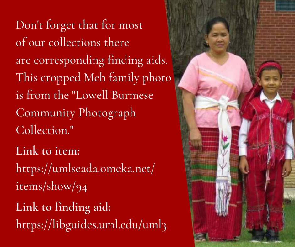 seada_UML's tweet photo. Don't forget that for most of our collections there are finding aids. This cropped Meh family photo is from the "Lowell Burmese Community Photograph Collection." Item: https://t.co/h36lSUCmOl. Finding aid: https://t.co/3M9w1DNPBV. #seada #southeastasiandigitalarchive https://t.co/C1MnRTtkWr