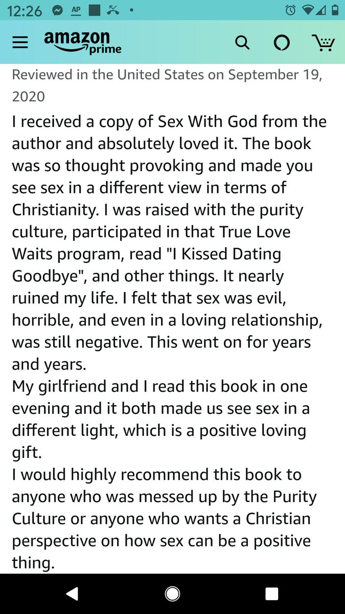 smDeWittHall's tweet photo. Great reviews continue to post for SEX WITH GOD! #Writerjoy #sex #WierdChristianTwitter #WednesdayMotivation https://t.co/hmnPDagXEg