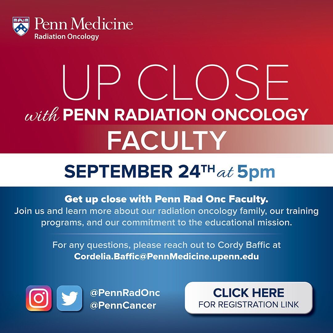 Abigail T. Berman, MD, MSCE (@atb_md) on Twitter photo ❗️Reminder: TOMORROW 9/24 at 5 PM. Calling all #radonc #medstudent applicants. Learn about the Penn approach to hands-on and individualized learning from our FACULTY 👩🏫 👨🏫 . Sign up ⤵️ #match2021 #MedEd #MedTwitter #MedStudentTwitter <a href="/PennCancer/">Penn Medicine - Abramson Cancer Center</a> <a href="/PennMedicine/">Penn Medicine</a> ❗️Reminder: TOMORROW 9/24 at 5 PM. Calling all #radonc #medstudent applicants. Learn about the Penn approach to hands-on and individualized learning from our FACULTY 👩🏫 👨🏫 . Sign up ⤵️ #match2021 #MedEd #MedTwitter #MedStudentTwitter <a href="/PennCancer/">Penn Medicine - Abramson Cancer Center</a> <a href="/PennMedicine/">Penn Medicine</a>