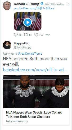 Libs unironically sharing the  @TheBabylonBee article about NBA players wearing lace collars is pretty funny