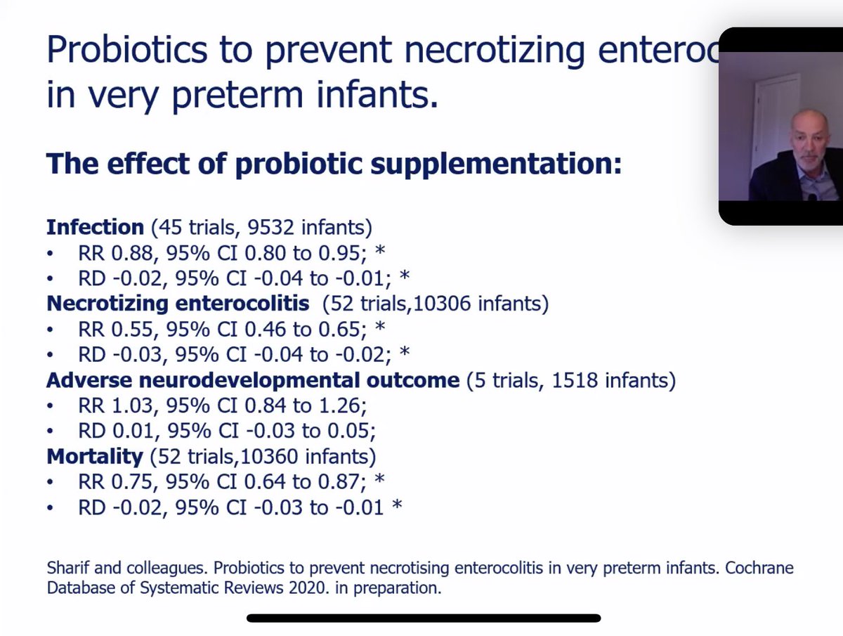 #NEC and #probiotics - a story that we love listening and yet we can't wind it up.
Interesting @CochraneNeonate webinar - btw updated review is rolling out.
Many of us still feel the evidence 63 trials >15000 babies is not substantial. See the interesting estimates @EBNEO
1/ https://t.co/6WgA8LjrZO