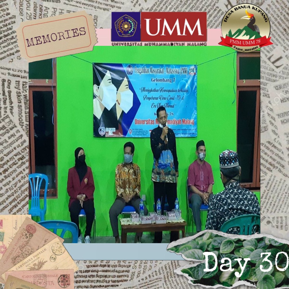 pmm78_umm's tweet photo. -Sambutan dari Rawina selaku Koordinator Kelompok 78.
-Sambutan dari Bapak Arif Rahman selaku Ketua BPD.
-Sambutan dari Bapak Anis Hamidi selaku Kepala Desa Banua Kupang. https://t.co/0989nMqjUV