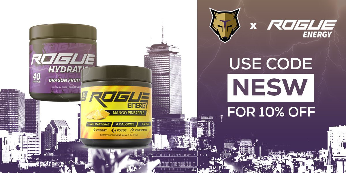 NE_StormWolves's tweet image. 📣HUGE ANNOUNCEMENT📣

🌟We are so happy to be announcing our sponsorship with @TheRogueEnergy 🌟

💰Be sure to head over and try their AMAZING drinks with code "NESW" for 10% off your order!💰

#RogueEnergy
Click here to try them out today: rogueenergy.com/?rfsn=4704437.…