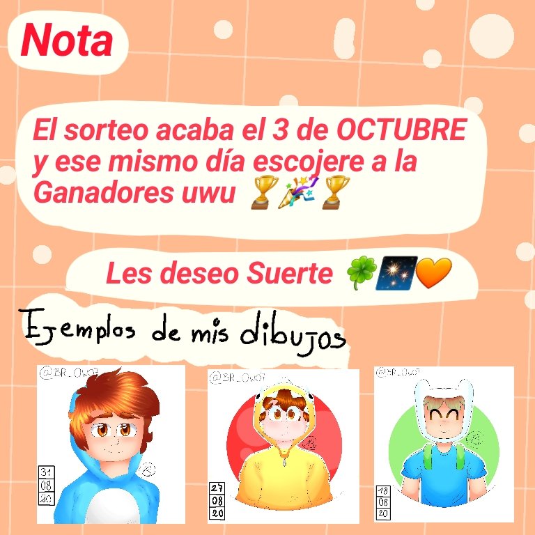 BR_OWO7's tweet photo. Bueno como les prometi aquí está el sorteo por los 300 SEGUIDORES uwu . acaba el 3 de octubre uwu. Comenten Yo participó para participar ✨🧡💖 https://t.co/MSeW1f1i6k