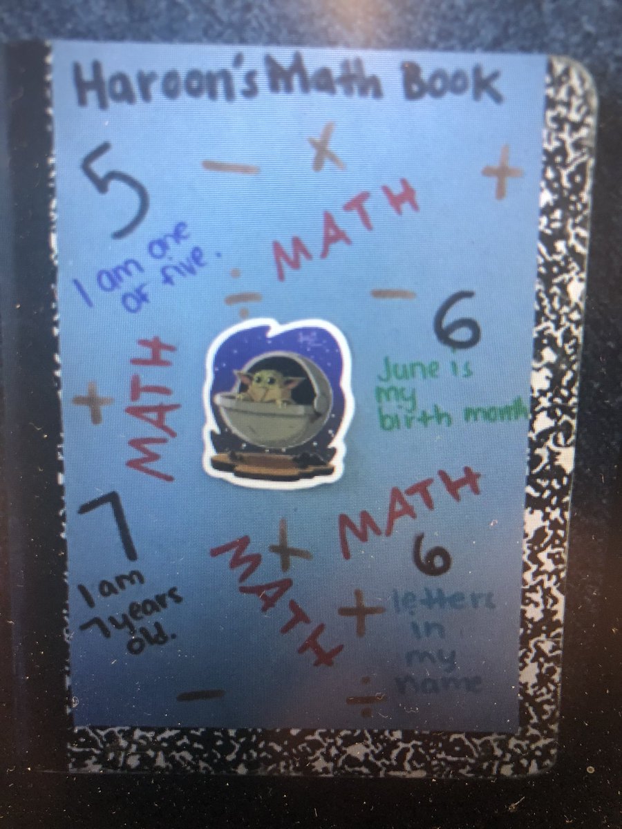 2ndGradeJKO's tweet photo. Students in Class 203 have been decorating their Math Notebooks with numbers that are important to them. Good job everyone!! @PS66JKO #2ndgrade #remotelearning #mathnotebook https://t.co/qNEqSQjezk