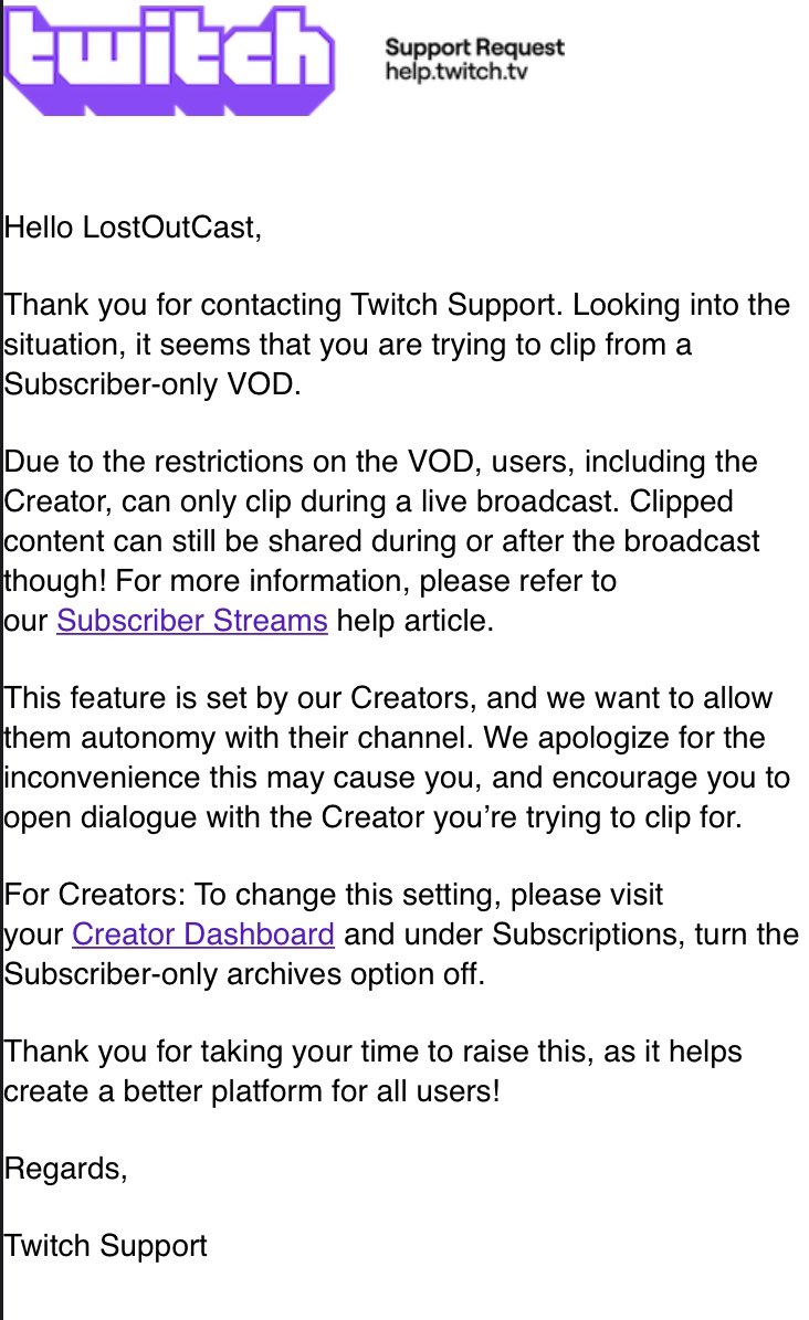 LostOutCast On Twitter Please Share This So Others Don t Have Clip how-to-watch-sub-only-vods-on-twitch-youtube