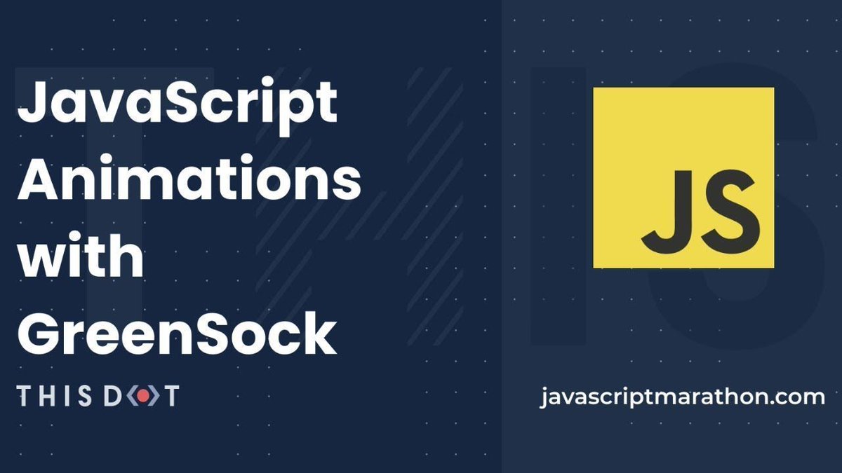 ThisDotLabs's tweet image. Having a blast at #JavaScriptMarathon!
In 10 minutes, we're hanging out with @coffeecraftcode to learn about #JavaScript Animations with GreenSock โจ
Tune in here: buff.ly/35OAIOQ