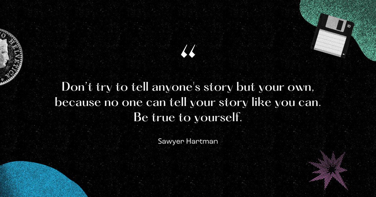<a href="/SawyerHartman/">Sawyer Hartman</a>'s session is 🔥. "Be true to yourself."