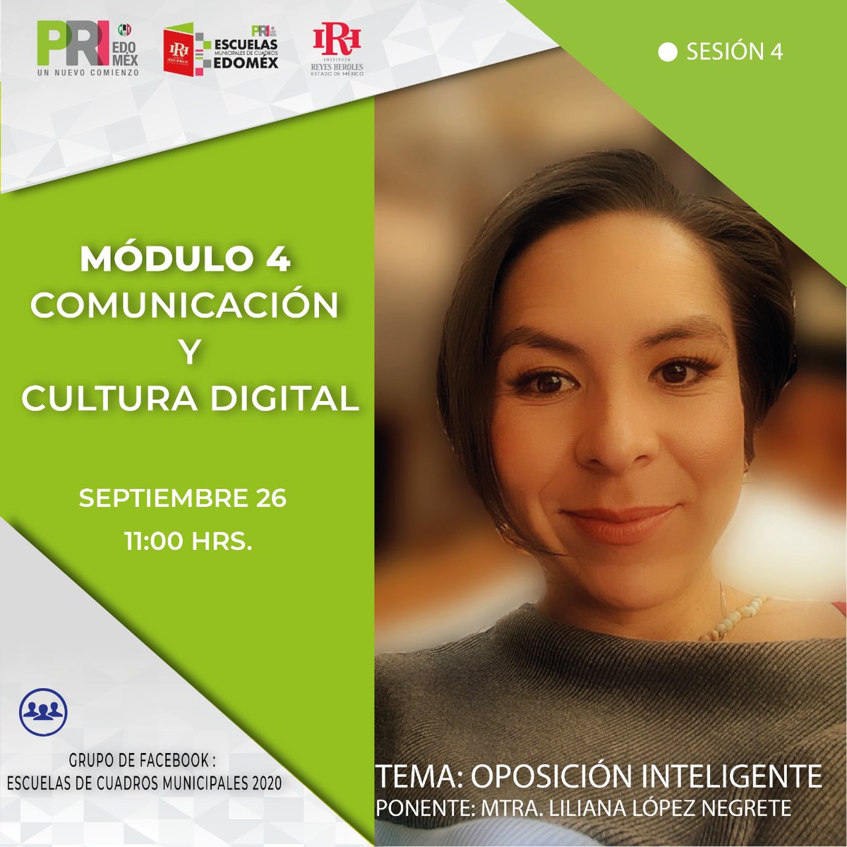 IRH_Edomex's tweet photo. 🤓 Alumnos de las Escuelas Municipales de Cuadros, los esperamos el próximo sábado en la cuarta sesión del Módulo 4. 

📆 26 de septiembre
👩🏼‍🏫 Ponente: Mtra. Liliana López Negrete - @Lop3zLl
⏰ 11:00 hrs

#SomosReyesHeroles https://t.co/SxPD9tzhhZ