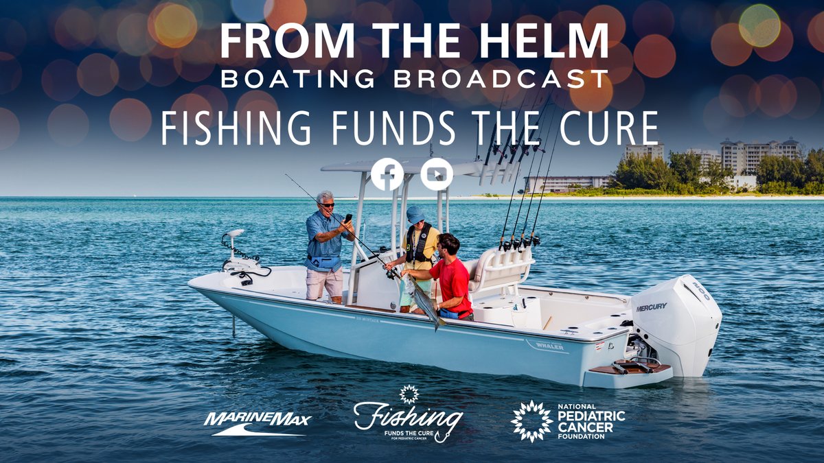 MarineMax's tweet photo. Coming up at 11AM EDT, September 24th, we'll be sitting down with @PediatricCancer to talk about their "Fishing Funds the Cure" event in Tampa Bay. Join in! https://t.co/p5c2kVIsGw https://t.co/XtYU45t613