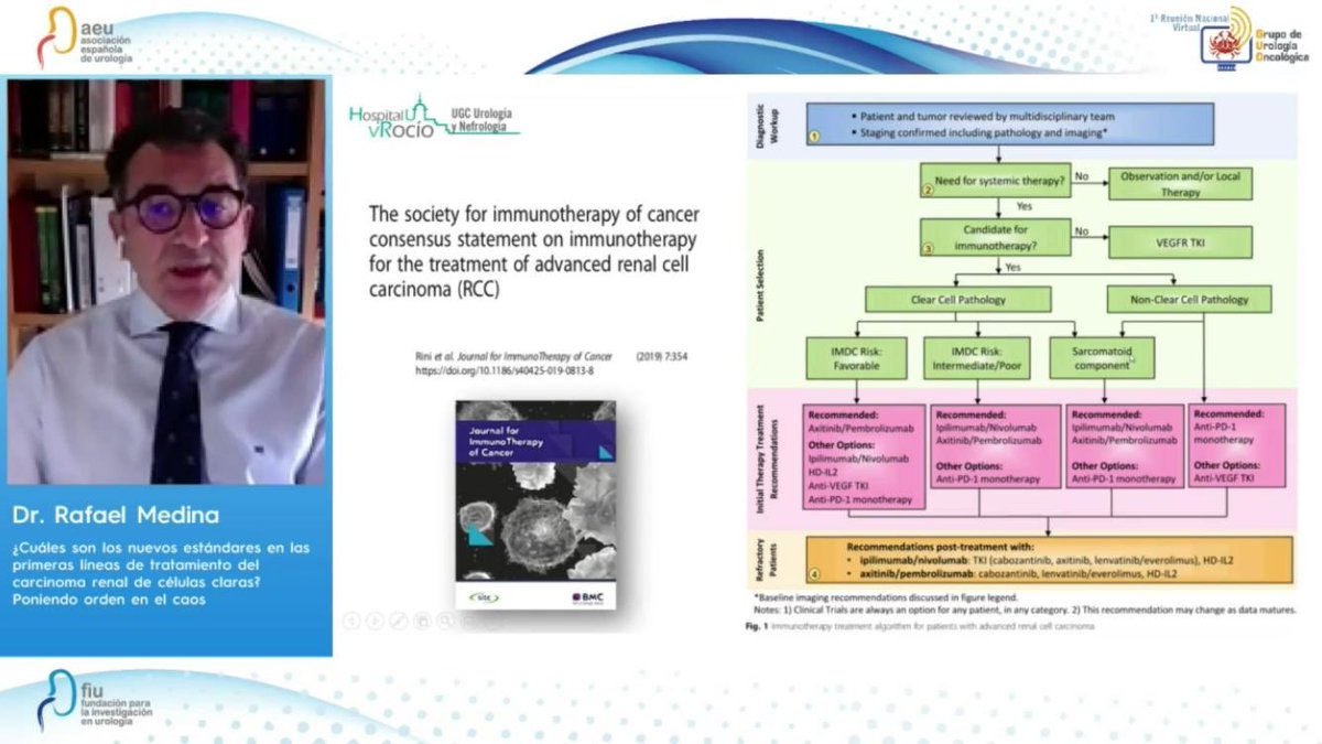 Encantado de haber participado @GUOaeu virtual, en plenaria sobre Ca Renal avanzado junto al los Dres Llarena, Fernandez y @PJimenezMarrero moderada por @FernandoUrologo y Dr Carballido. Todo un placer que hayan contado con @UronefroHUVR