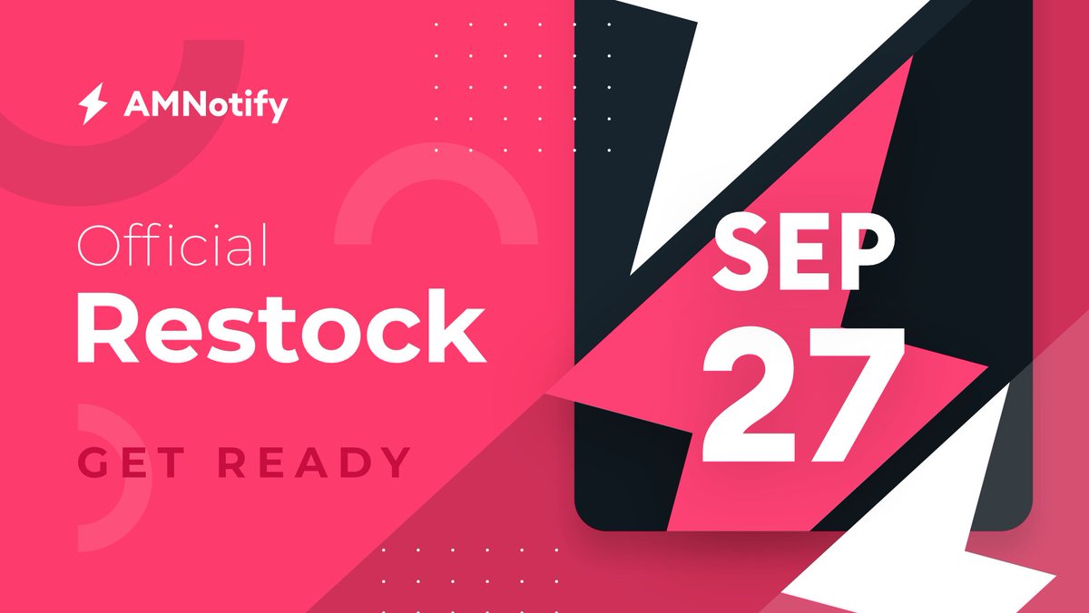 AMNotify's tweet photo. AMNotify will be restocking on Sunday at 8PM EST! ❤️

🎁 Five random retweets will receive a free month! https://t.co/wv1GK8KG7t