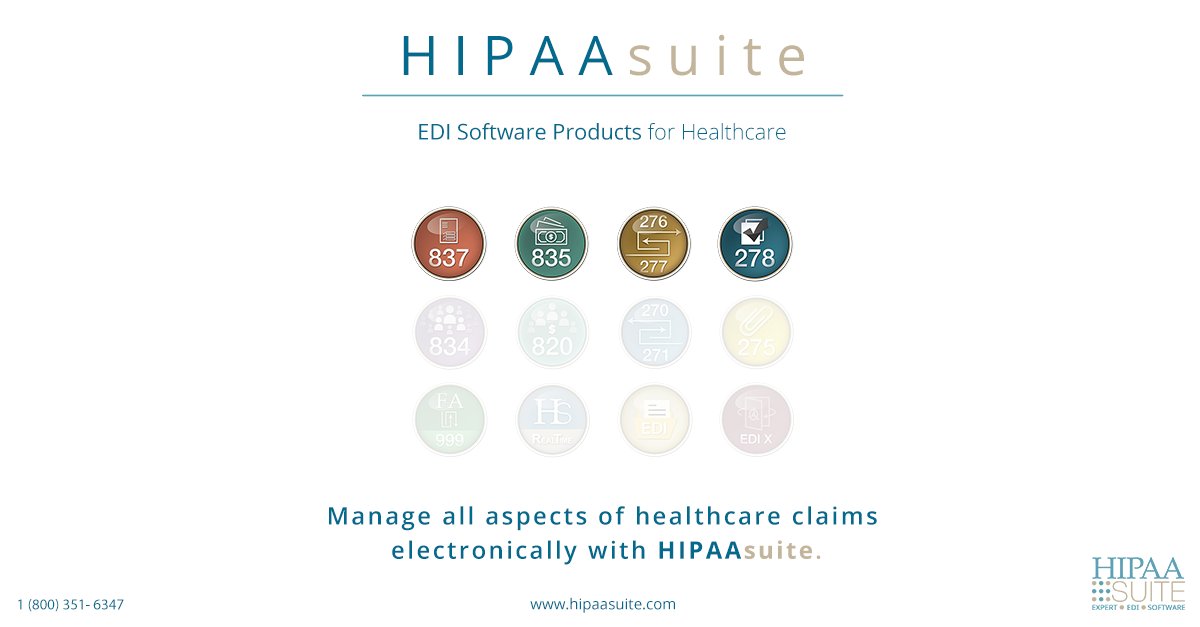 HIPAAsuite's tweet photo. Collect unpaid healthcare @claims faster with HIPAAsuite. Learn more: https://t.co/J25tqUv7xH
#HIPAASoftware #healthit #healthcareclaims #revenuecycle  #medicalclaims #HIPAAEDI https://t.co/v761wDdngP