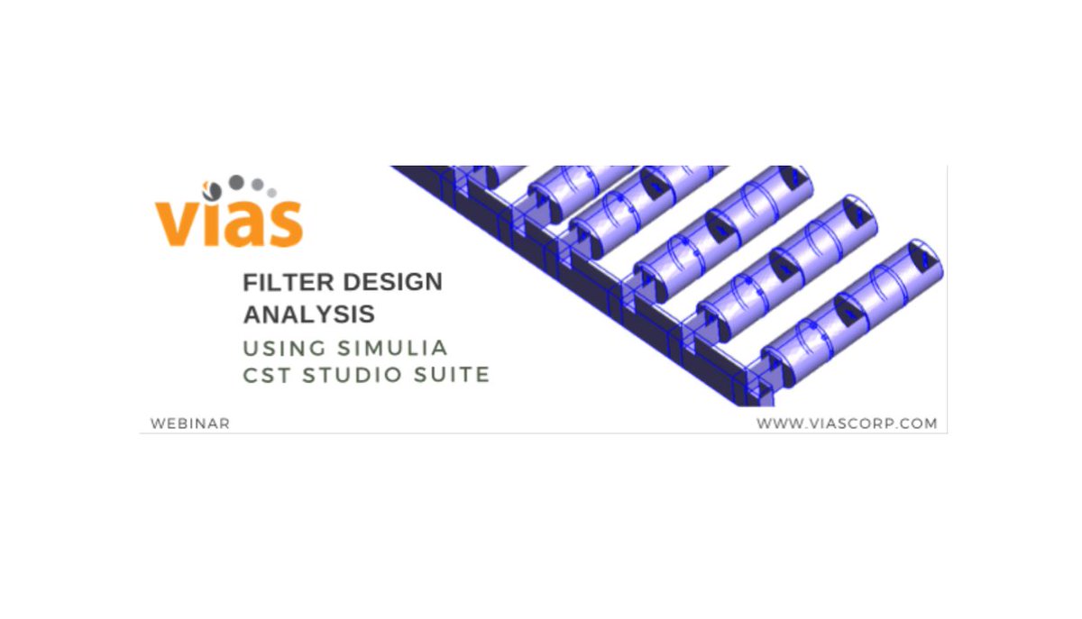 VIAS3D's tweet image. We had a wonderful response to our session on Filter Design Analysis Using SIMULIA CST Studio Suite, Click on the link to watch the Replay in case you missed it earlier: zcu.io/uQIm 
#vias #dassault #filterdesign #cst #simulia