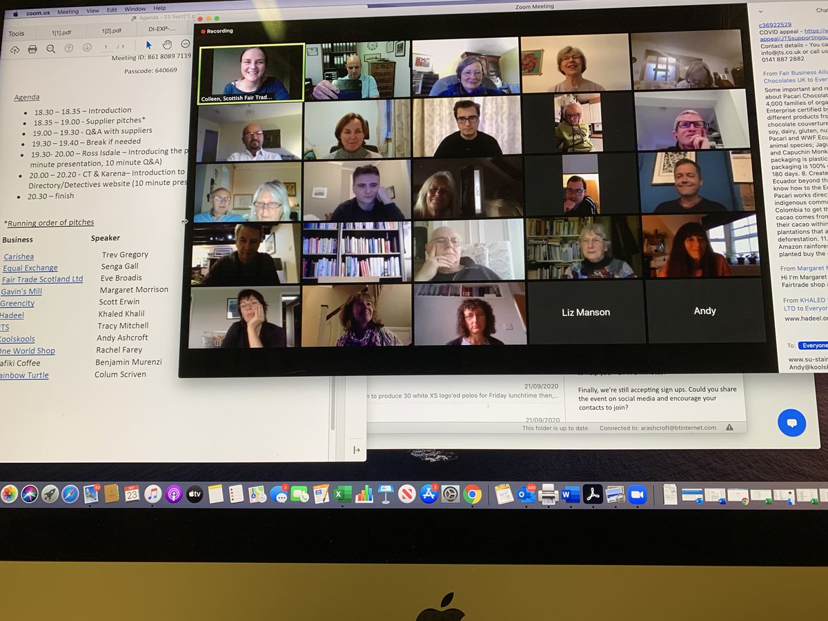 Gr8 2 B joining other Fairtrade businesses with <a href="/FairTradeNation/">Scottish Fair Trade</a> this evening and sharing our Fairtrade business journeys with Fairtrade campaigners in all parts of Scotland 👍😀