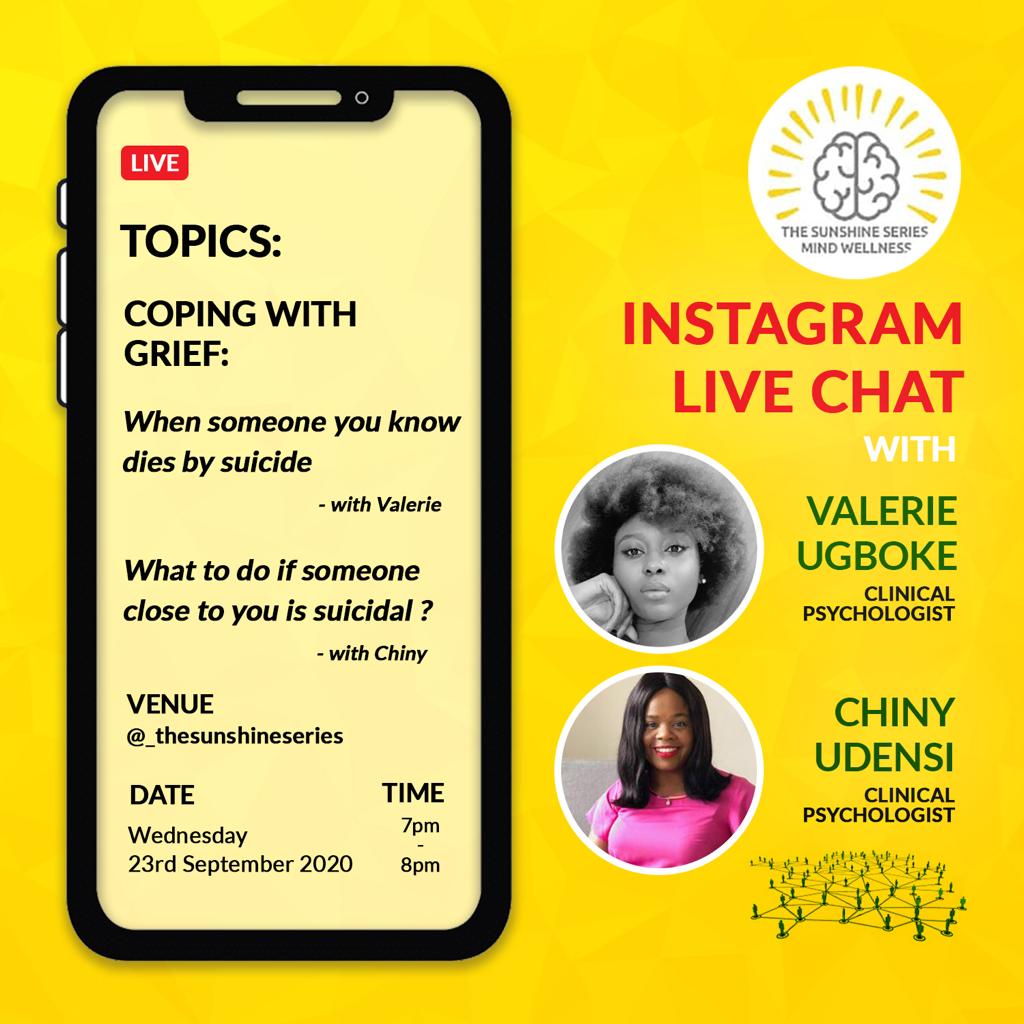 Happening now. Join us live on instagram @_thesunshineseries