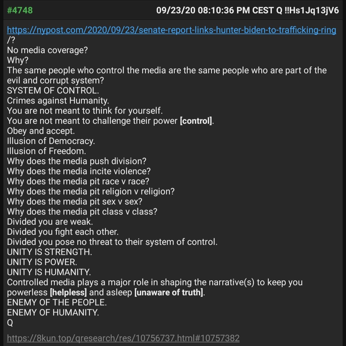 NarQieTweets's tweet image. #4748 Why no media coverage?

#AnonsKnow
#WelcomeToTheGreatAwakening