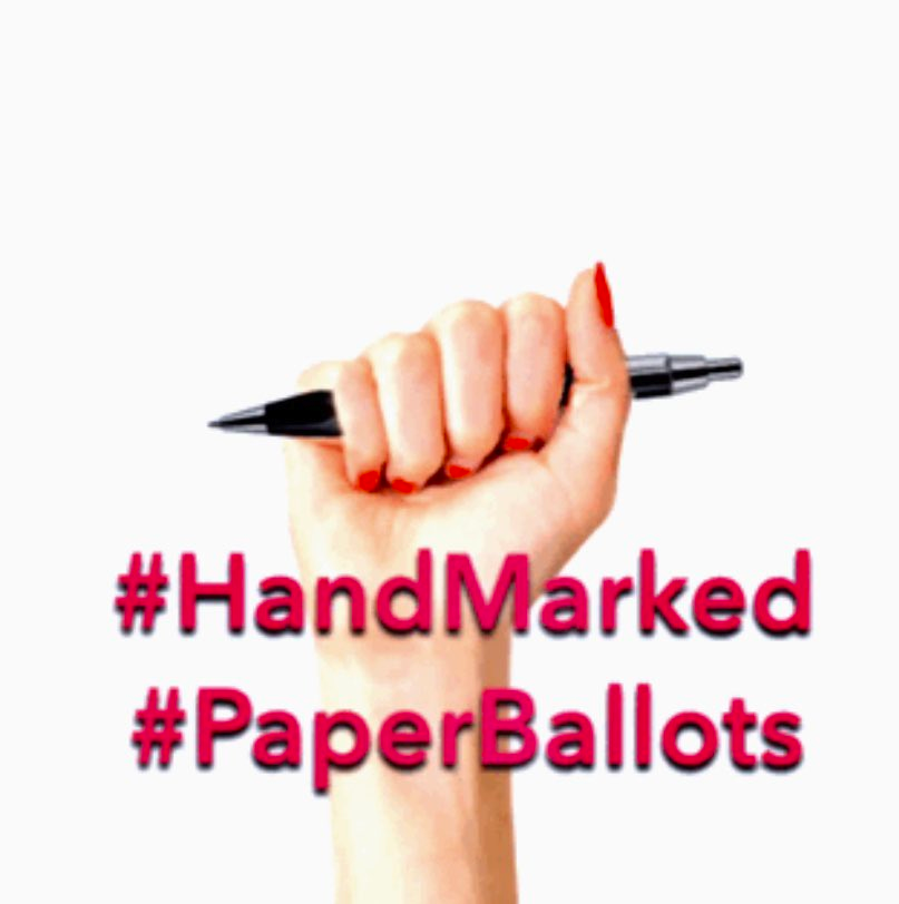 8/ Some barcode voting (touchscreen) jurisdictions allow voters to mark their ballots by hand with a pen upon request. It cannot hurt to ask and I recommend that in person voters do that. You can call your county election office in advance to find out if this will be an option.