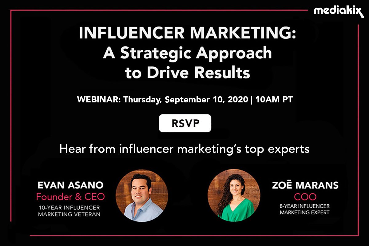Missed our latest influencer marketing webinar 🖥️? Watch it here:
hubs.ly/H0wQhrr0

Our experts discussed a wide range of topics:
• Campaign Measurement
• Challenges &amp; Common Problems
• Key Findings from Marketing Professionals
• 2020 Trends &amp; Evolutions
• More!