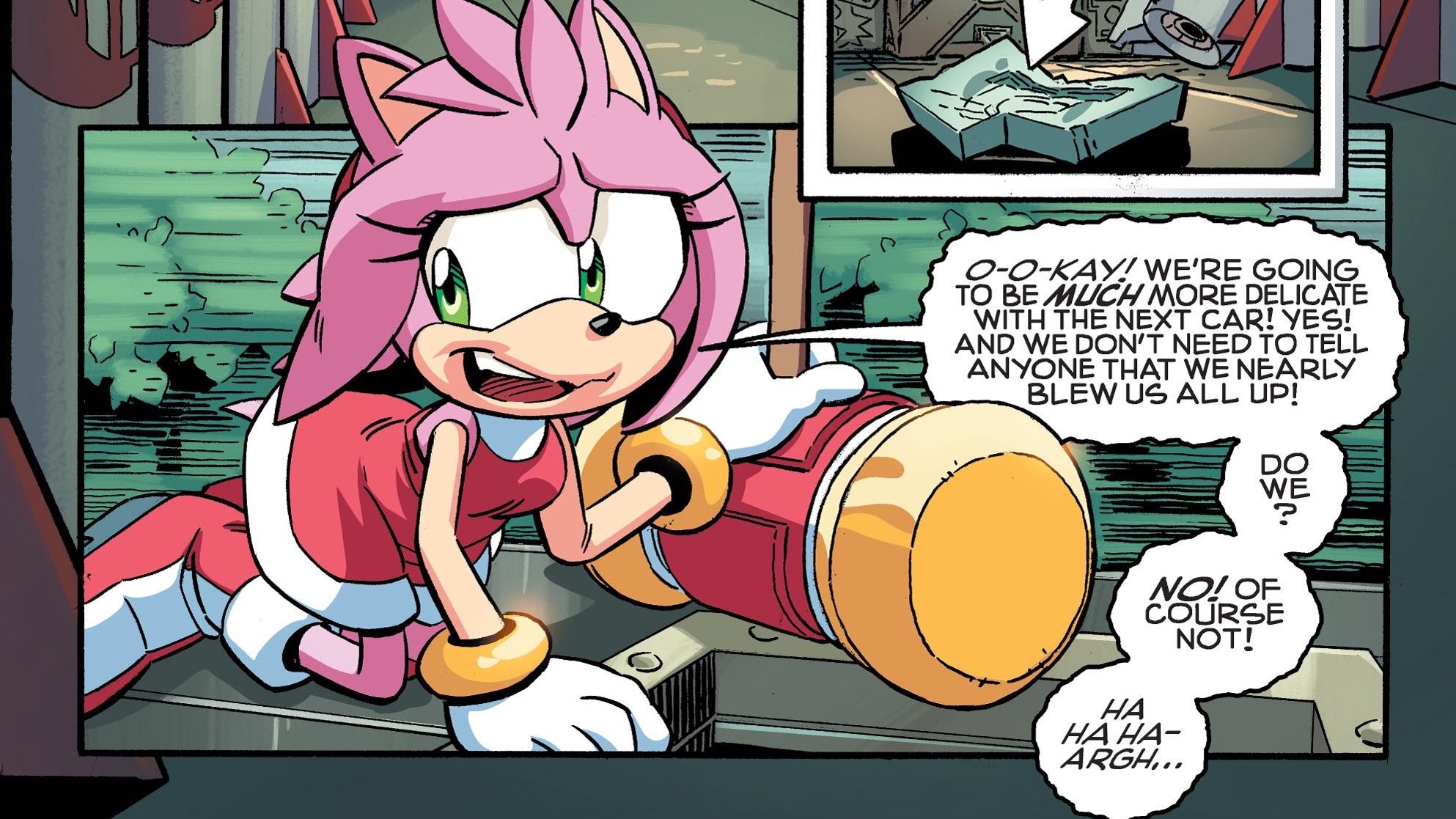 Amy gets trolled, Archie Sonic Comics