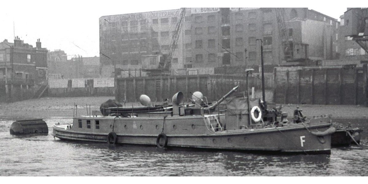 Gustav_Milne's tweet photo. #ThamesatWar As the Blitz intensified, the Auxiliary Fire Service operated from 9 river stations in central London - find them on the Thames at War path @LayersofLondon  https://t.co/fxdpPIFRUz. 📷Beta III at #Rotherhithe ©Mary Evans Picture Gallery https://t.co/WZi8DCsUXt