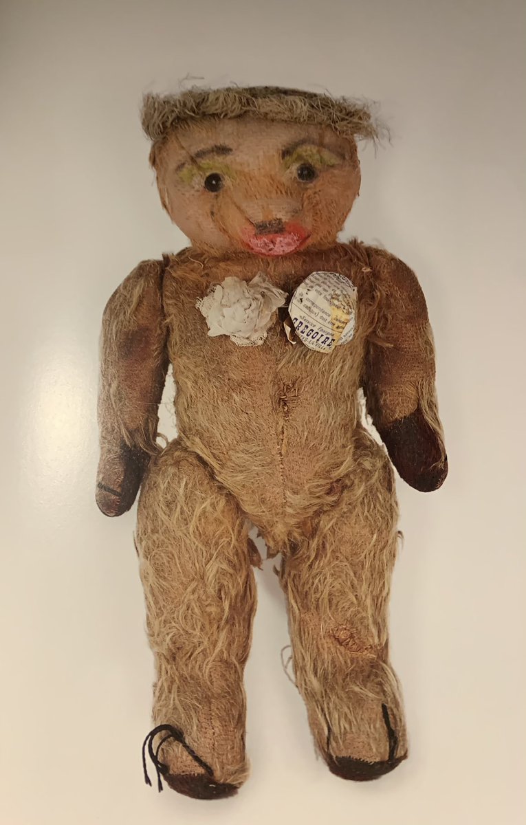 Additionally in 1984 he began to show even more exaggerated versions of the cone bras in his collection for that season. Gaultier has said he’s been fixated on the cones since he was child fashioning his own versions on his teddy bear shown below. Note the 50’s versions