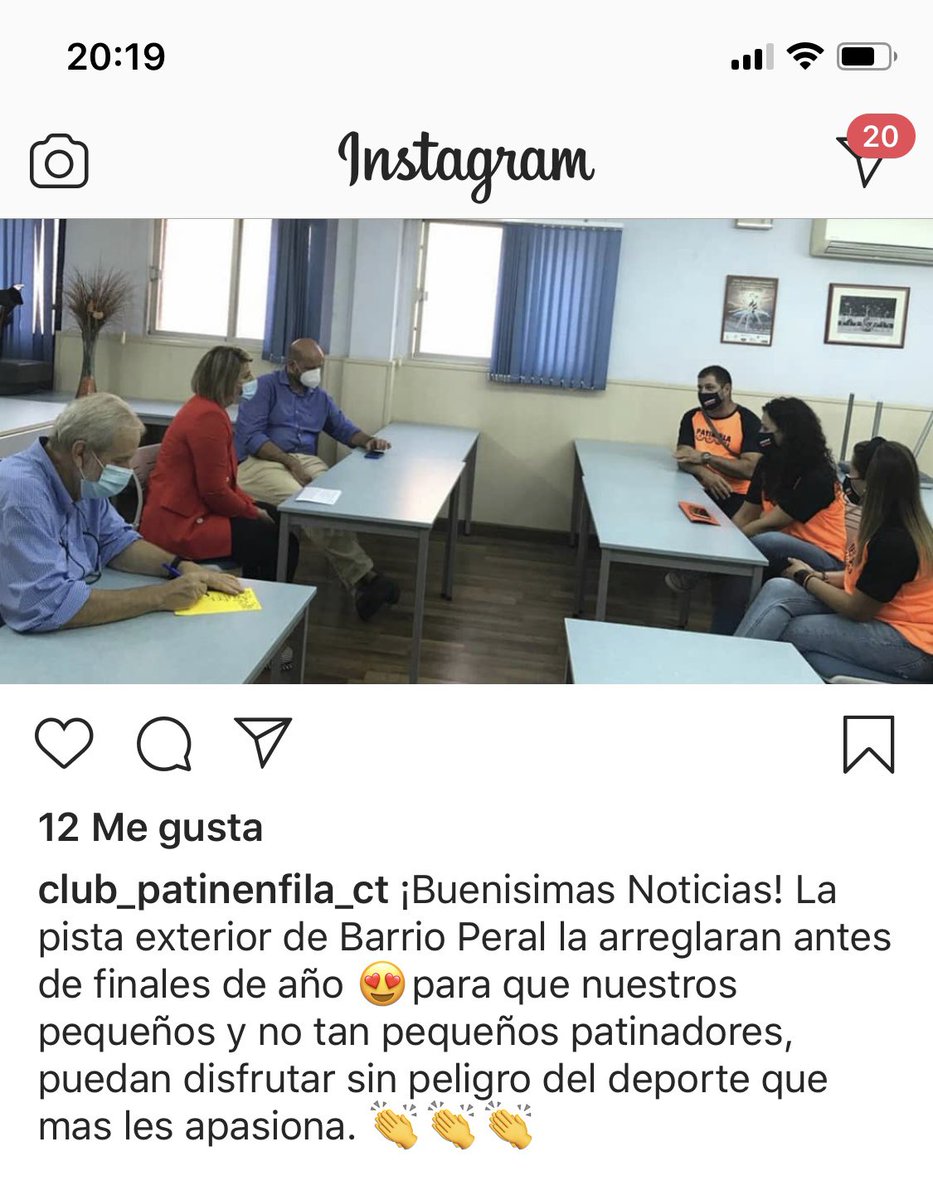 Hace unos días presenté iniciativa en <a href="/AytoCartagenaES/">Ayuntamiento de Cartagena</a> para que <a href="/NoeliaArroyoHer/">Noelia Arroyo</a> y <a href="/Ortega8019/">Diego Ortega</a> se interesaran un poco por <a href="/PATINenFILA/">CLUB PATINenFILA CARTAGENA</a> de #Cartagena.

Hoy, satisfecho de que muestren algo de interés por sus obligaciones como servidores públicos... 😃✅

¡Vigilaremos que cumplan!