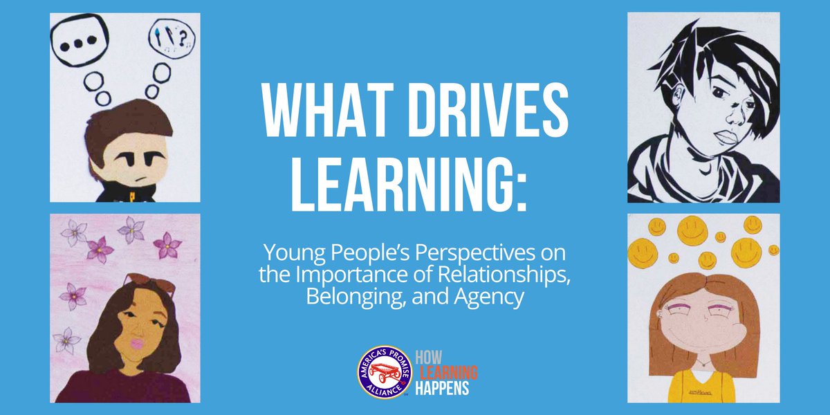 MENTORnational's tweet photo. NEW RESEARCH, What Drives Learning, from @AmericasPromise’s #CenterForPromise underscores the importance of: 

✅Supportive Relationships 
✅Belonging
✅Agency

for meaningful learning.
https://t.co/tUU5kQUSie #HowLearningHappens https://t.co/D8QD4T6wDh