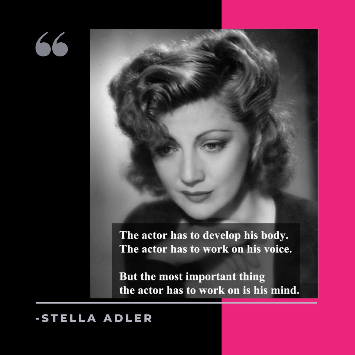 Actors, working on your craft is paramount, but your mindset is the key to your success! #actors #acting #Mindset #newactors