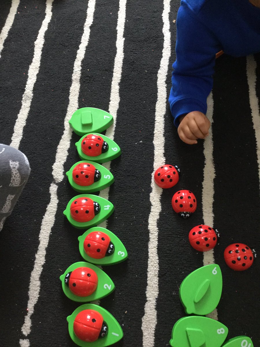 MrsKavanagh79's tweet photo. So proud of this little sunshine. He counted the spots on the ladybirds and then put them in numerical order. He then found the leaves with the numbers on them and matched them to the correct ladybird. Amazing👏🏻👏🏻⭐️@pre_nursery @RainbowEduMAT @EmmaREMAT https://t.co/Vq1SQgl4I8
