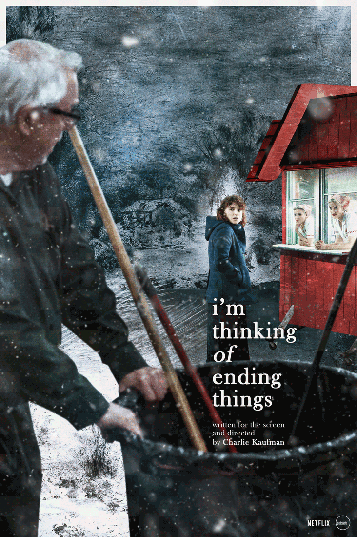 Here's my alt poster for #ImThinkingOfEndingThings 🐖

#FilmTwitter #GraphicDesign #PosterDesign #KeyArt #JessieBuckley #JessePlemons #DavidThewlis #ToniColette #CharlieKaufman