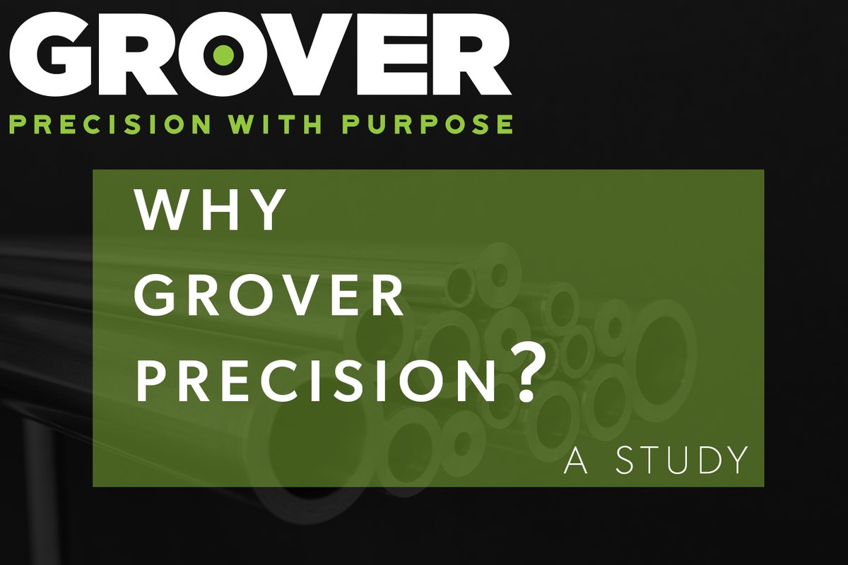 GroverPrecision's tweet photo. Why Grover Precision? Because we can do what other manufacturers can't. We're nimble. We can get it all done right, and FAST. And we can do it at the tightest tolerances and the longest lengths. https://t.co/7vCAF0A5AU #PrecisionTubing #CannulatedBar #PrecisionBeginsWithPurpose https://t.co/NfDjtuRJWi