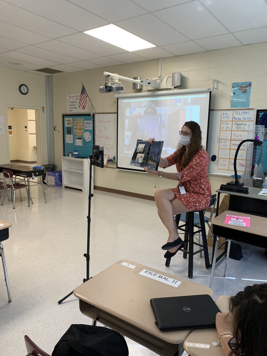 CRAGrimshaw's tweet image. Special thanks to @CRAMrsDoyle for a fantastic read aloud today. We are adding to our stack of mentor texts and our reading toolboxes! #synchronouslearning #fts4rkids @CRA_Bulldogs @JSerravallo 📚